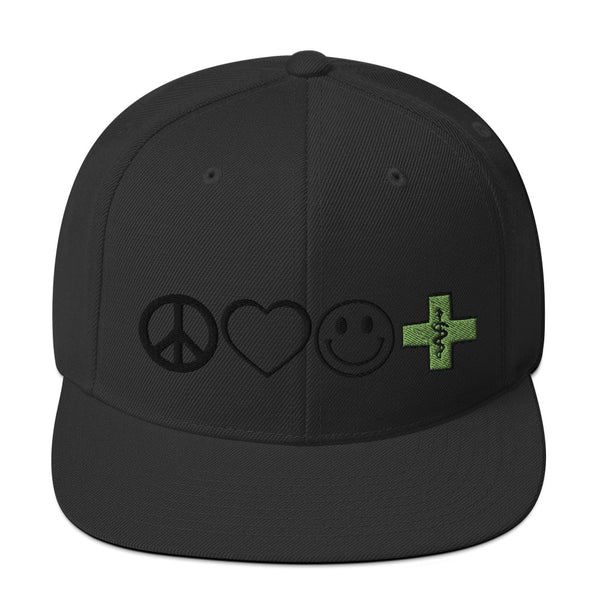 Peace Love Happiness & Cannabis Hat
